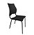 Cadeira Fixa Metal Versat Plasxtica Para Escritório Escolas Recepção Preta - Imagem 2