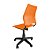 Cadeira de Escritorio Giratoria Versat Para Recepção Com Regulagem de Altura Plastico Laranja - Imagem 5