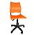 Cadeira de Escritorio Giratoria Versat Para Recepção Com Regulagem de Altura Plastico Laranja - Imagem 2