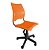 Cadeira de Escritorio Giratoria Versat Para Recepção Com Regulagem de Altura Plastico Laranja - Imagem 4