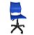 Cadeira de Escritorio Giratoria Versat Para Recepção Com Regulagem de Altura Plastico Azul - Imagem 2