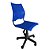 Cadeira de Escritorio Giratoria Versat Para Recepção Com Regulagem de Altura Plastico Azul - Imagem 5