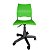 Cadeira de Escritorio Giratoria Versat Para Recepção Com Regulagem de Altura Plastico Verde - Imagem 2