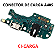 PLACA CONECTOR DE CARGA A40S  DOCK A405 COM MICROFONE E CI DE CARGA RAPIDA - Imagem 1