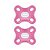 Chupeta Mam Comfort Dupla Menina 100% Silicone - Imagem 1