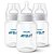 Kit Com 3 Mamadeiras Transparentes 260ml Philips Avent - Imagem 1