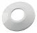 CANOPLA FLANGE PLÁSTICA BRANCA PARA NIPLE DE 1/2 - Imagem 1
