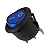 Botão Interruptor Com Led Redondo Simples - Azul 10a -250v - Imagem 1