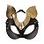 Máscara Mulher Gato com Detalhes Dourados - Fetiche Leather Collection - Imagem 2