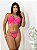 Conjunto Tule com corrente Rosa neon - Imagem 1