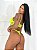 Conjunto Tule com corrente Amarelo Neon - Imagem 2