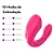 Vibrador de casal com estimulador clitoriano - Imagem 3
