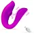 Vibrador de casal com estimulador clitoriano com controle remoto - Imagem 1