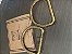 Meia argola  ouro velho verniz 4cm - Cod 3371 - 2 unid - Imagem 1