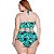 Maiô Plus Size Faixas Folhagem - Imagem 3