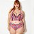 Parte de baixo Bíquini Plus Size Tropical Branco - Imagem 1