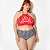 Top Biquíni Plus Size Girl Power Vermelho - Imagem 1