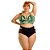 Cropped plus size com bojo flamingos preto - Imagem 1