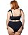 Cropped vintage plus size liso preto - Imagem 2