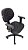 Cadeira Giratória Base em metal modelo Ergonômica Backsystem Assento e Encosto espuma injetada revestimento em Corino com Costura cor Preto - Imagem 2