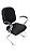 Cadeira Fixa modelo Diretor com pé modelo "S" e Braços Cromados assento e encosto espuma injetada revestimento em corino com costura preto - Imagem 2