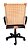 Cadeira Giratória Diretor Assento estofado com revestimento em Tecido cor preto com Encosto em Fibra - Imagem 3