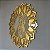Jesus Misericordioso - Imagem Decorativa Religioso Acrílico Dourado Espelhado sala - Imagem 4