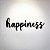 Happiness - Letreiro Decorativo em MDF relevo quarto sala casa - Imagem 2