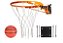 Aro de Basquete Medida Oficial C/ Molas e Rede + Bola + Flange - Imagem 1