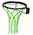 Aro De Basquete Infantil Preto Com Rede Neon - Imagem 1