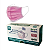 Mascara Descartavel Tripla Camada Fort Health Rosa 50 Unidades - Imagem 1