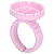 Anel Flor/Coração Descartavel Rosa 10un. - Imagem 2