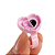 Anel Flor/Coração Descartavel Rosa 10un. - Imagem 1