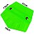 ESPÁTULA DE ENVELOPAMENTO SWITCH CARD VERDE NEON PENTAGONAL - Imagem 3