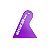 ESPÁTULA PARA APLICAR INSULFILM MINI BATEDOR ROXO - Imagem 1