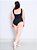 Collant regata franzido - Preto - Imagem 3