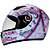 CAPACETE MIXS MX FOKKER RACING GIRLS BRANCO C/ ROSA 58 - Imagem 1