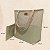Bolsa de Praia com Necessaire na cor Dourado Shine com Tela Bege - Imagem 7