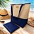 Tote Bag - Treliça Soft Azul com Tela Poliéster Bege - Imagem 2