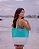 Bolsa de Praia com Necessaire na cor Perolado com Tela Tiffany - Imagem 1