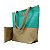 Bolsa de Praia com Necessaire na cor Dourado Shine com Tela Tiffany - Imagem 4
