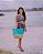 Bolsa de Praia com Necessaire na cor Dourado Shine com Tela Tiffany - Imagem 5