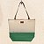 Bolsa de Praia com Necessaire na cor Verde Oliva com Tela Palha - Imagem 3