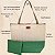 Bolsa de Praia com Necessaire na cor Verde Oliva com Tela Palha - Imagem 4