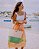 Bolsa de Praia com Necessaire na cor Verde Oliva com Tela Palha - Imagem 7