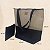 Bolsa de Praia com Necessaire na cor Preto Shine com Tela Bege - Imagem 7