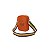 Bolsa Tiracolo Pequena em Silicone Laranja - Imagem 3
