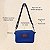 Bolsa Tiracolo Média em Silicone Azul - Imagem 3