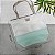 Bolsa de Praia com Necessaire na cor Verde Pérola com Tela Palha - Imagem 3