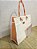 Bolsa em Tela Sling - Cor: Creme/Laranja - Imagem 5